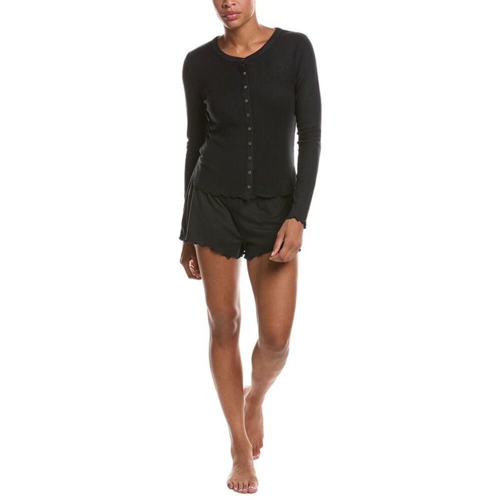 Honeydew Womens 2Pc Blissful Long Sleeve Shortie Set